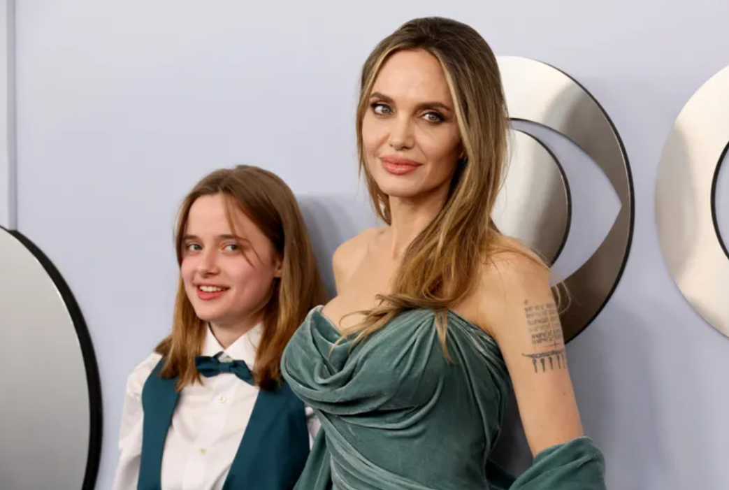 Angelina Jolie and Daughter Vivienne Shine at the 77th Tony Awards